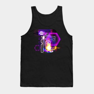 Neon Lights and Light Flares Tank Top